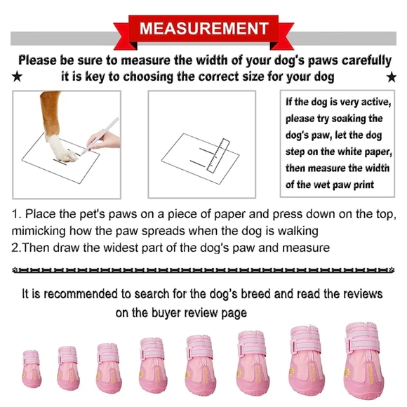 Qumy Pets Waterproof Anti Slip Dog Shoes - Picture 4 of 5